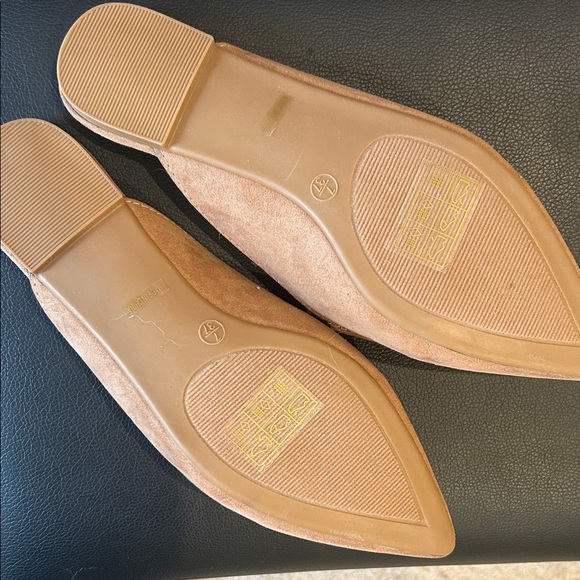 Lulu's Camel Suede Pointed-Toe Slip-On Mules - Picture 4 of 5